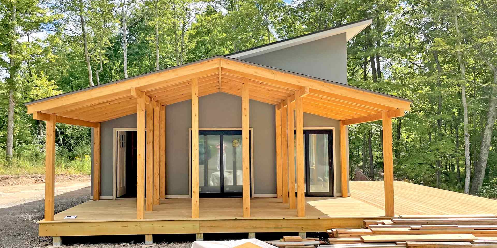 Net Zero Carbon Neutral Home Deck Porch Frame