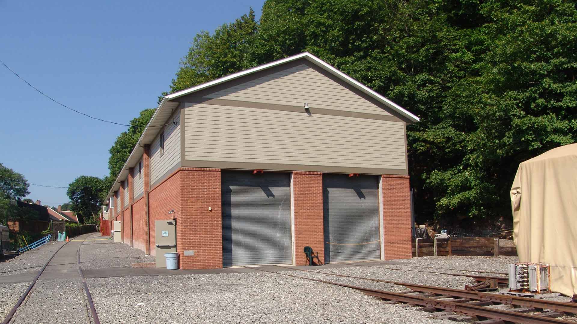 North side of the Kingston Trolley Museum after renovation