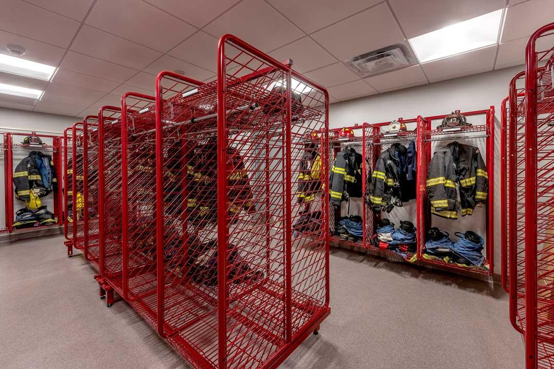 New Paltz Fire Station Gear Room