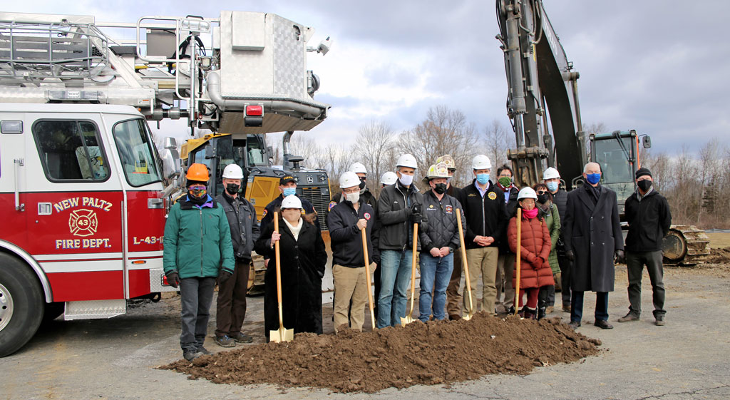 New Paltz Officials And Alfandre Architecture Team At Firehouse Groundbreaking Ceremony
