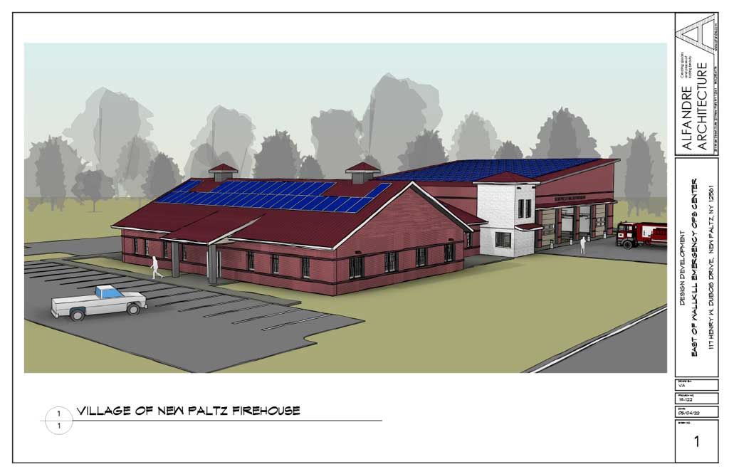 PV Roof Rendering New Paltz Firehouse
