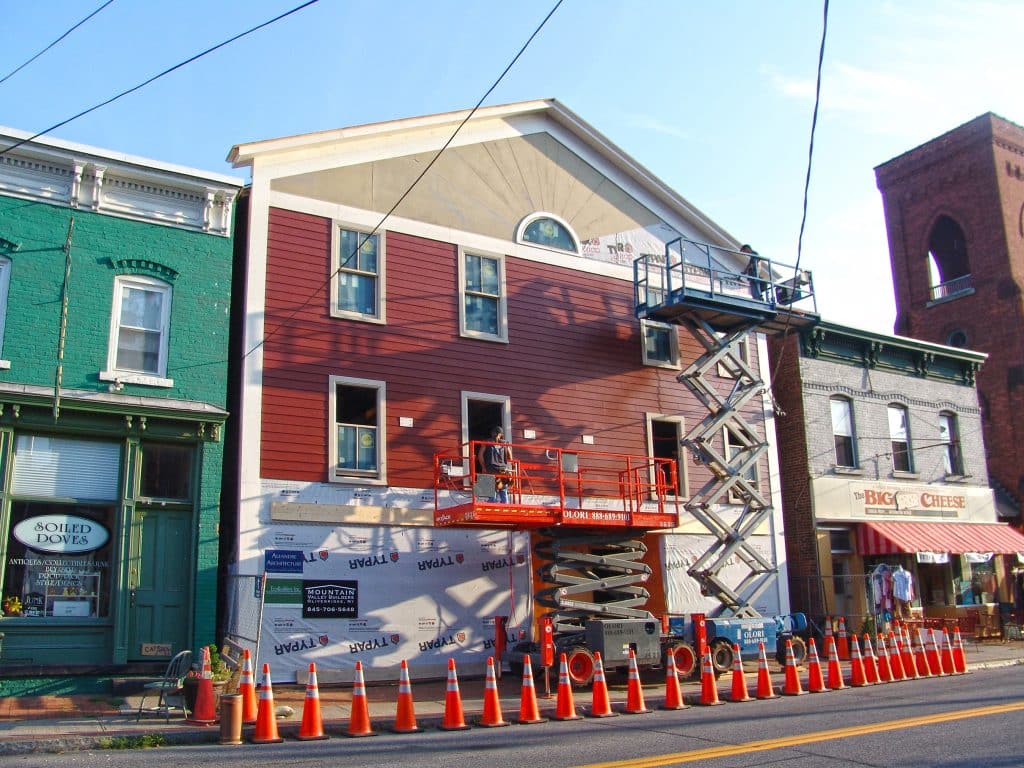 Rosendale Theatre during EcoBuilders construction phase